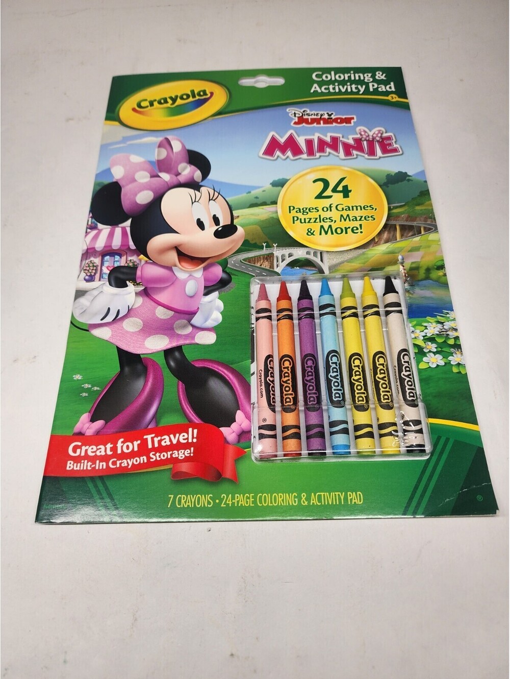 Crayola Disney Junior Minnie Mouse Coloring Book 24 Pages and 7 Crayon